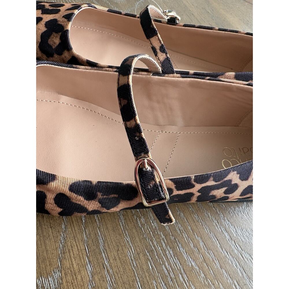Franco Sarto Valie Leopard Print Mary Jane Flats Whimsigoth Mob Wife Office | 8M - Picture 9 of 9